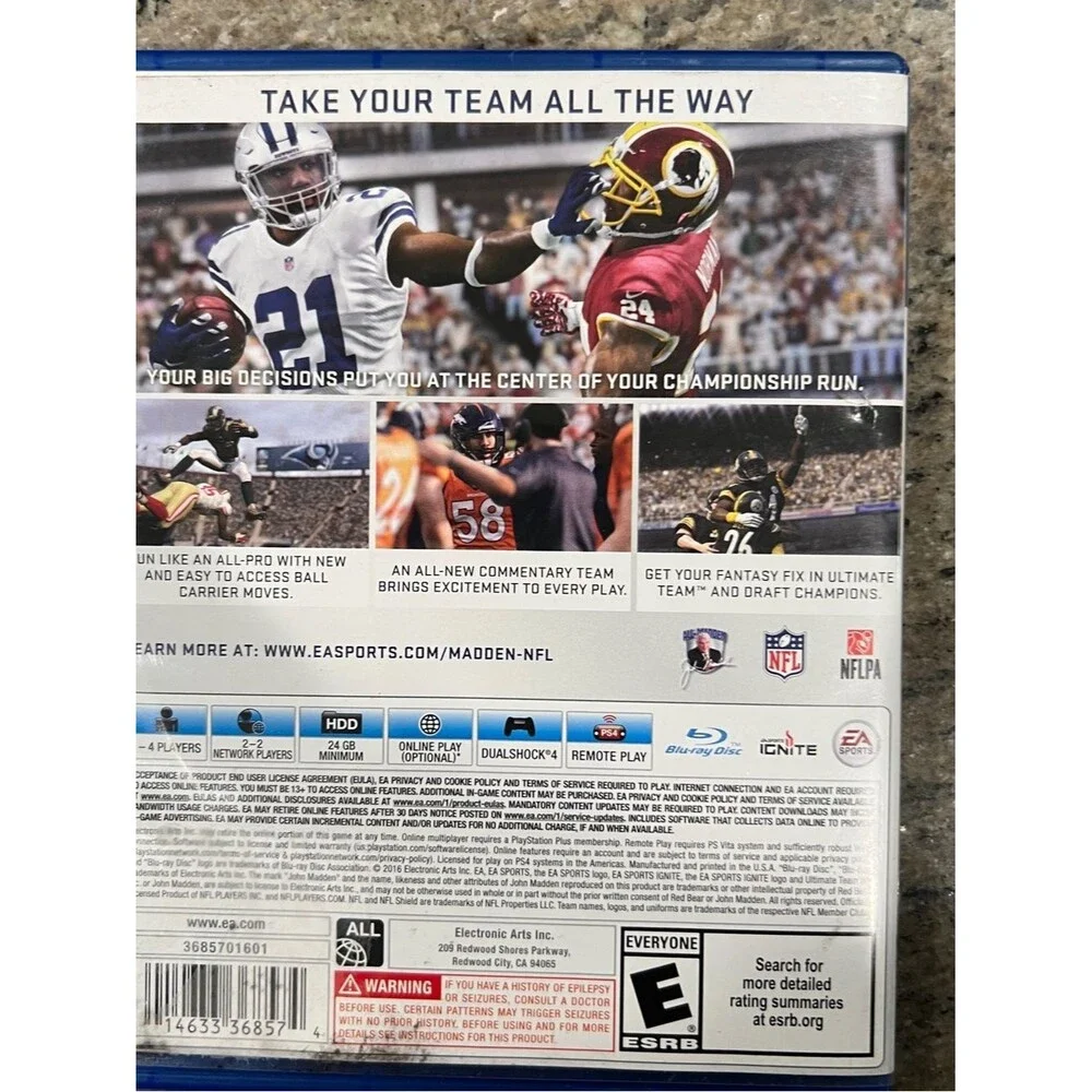 Playstation 4 Madden NFL 17  Video Game